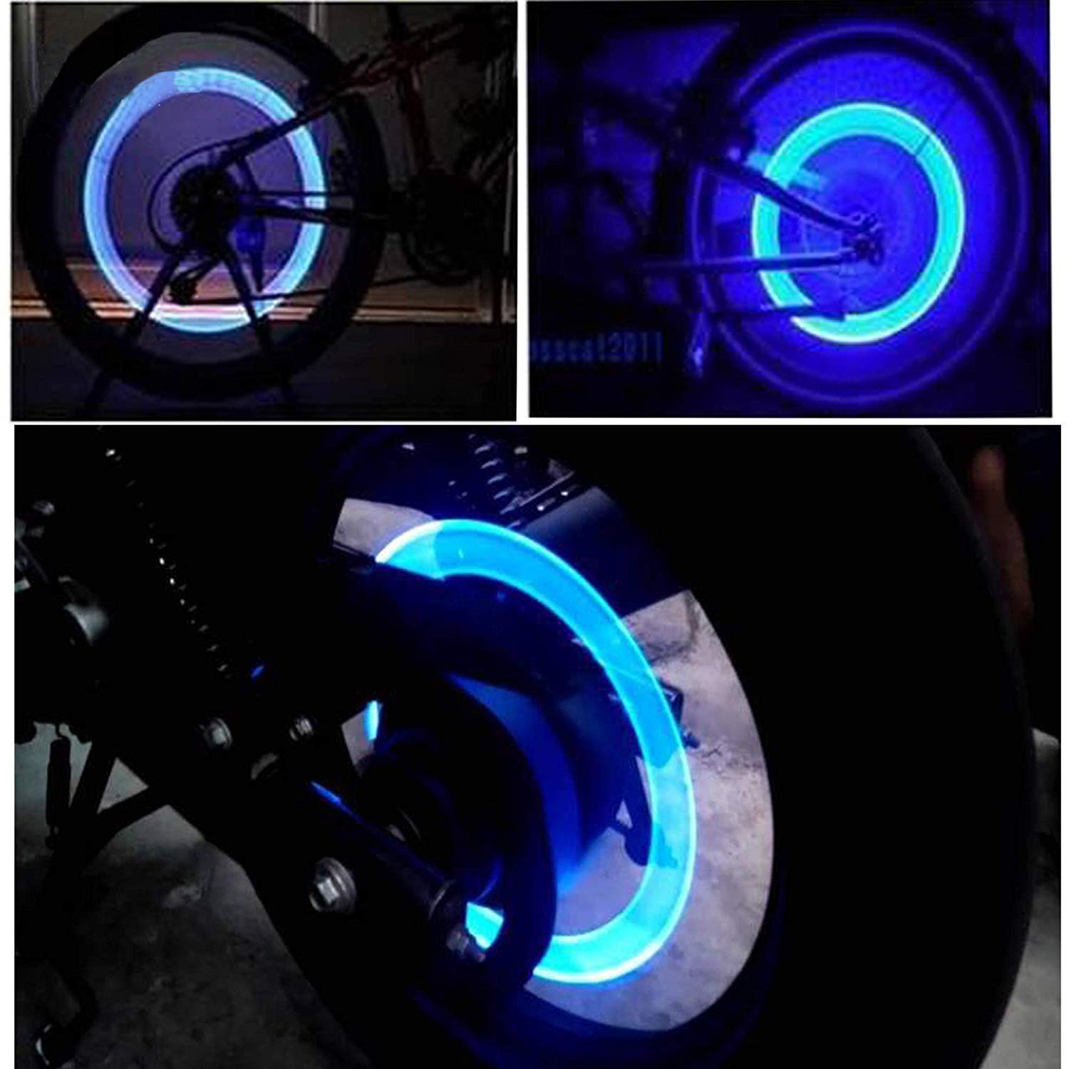 LED Flash Light lamp tyre Wheel Valve Sealing caps (2 Pc / Mix Color) LED Flash Light lamp tyre Wheel Valve Sealing caps (2 Pc / Mix Color)